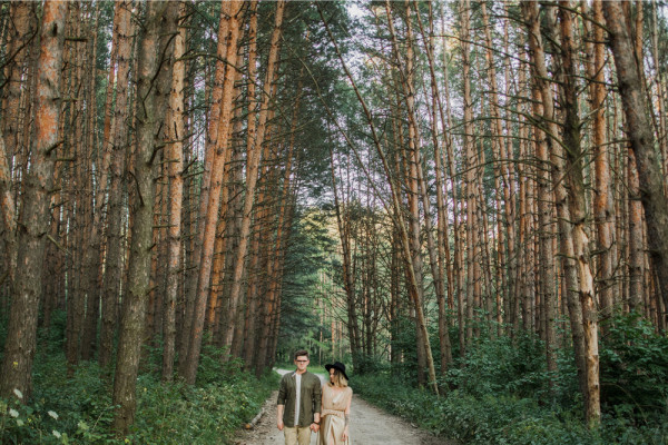 Предсвадебная съемка Оли и Ильи на закате