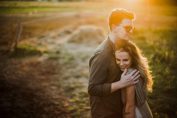 Предсвадебная съемка Оли и Ильи на закате