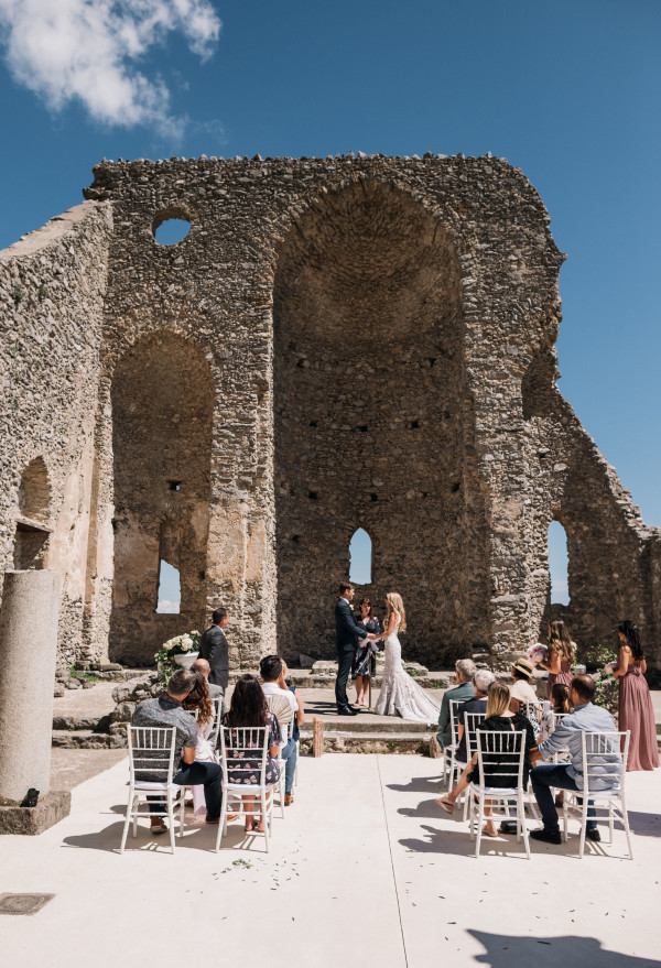 Свадьба в Амальфи с романтичным ужином в