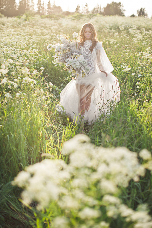 Цветочное поле — вдохновляющая локация для съемки