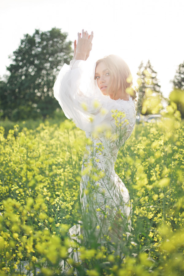 Цветочное поле — вдохновляющая локация для съемки