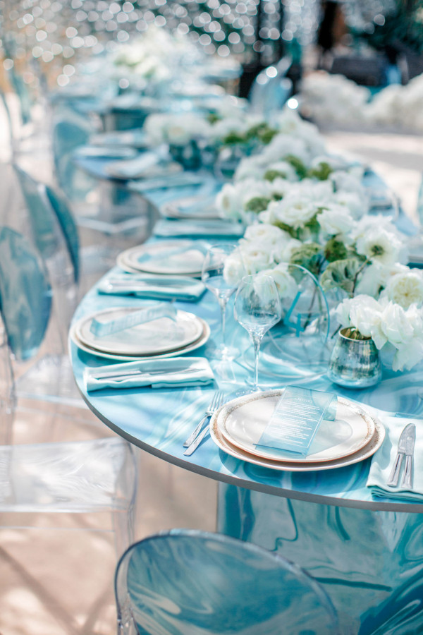 Свадьба в лазурных оттенках, прошедшая во Франции