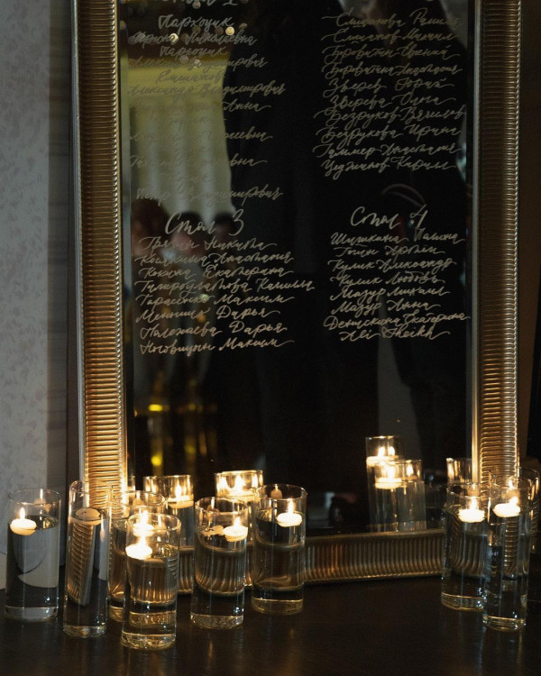 Свадебная церемония вечером — идея для романтиков