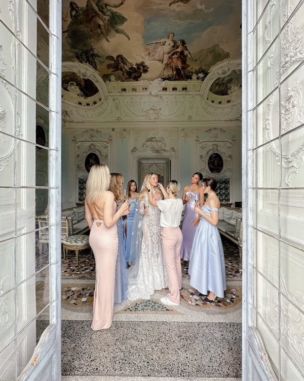 Свадьба в европейском стиле на исторической вилле