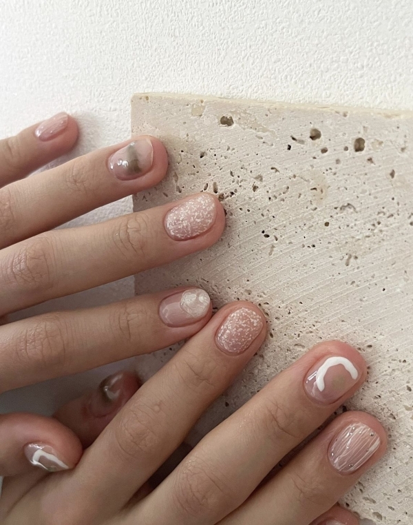 20 идей естественного свадебного маникюра на лето