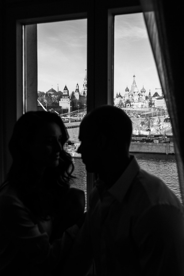 Классическая сдержанная свадьба в центре Москвы