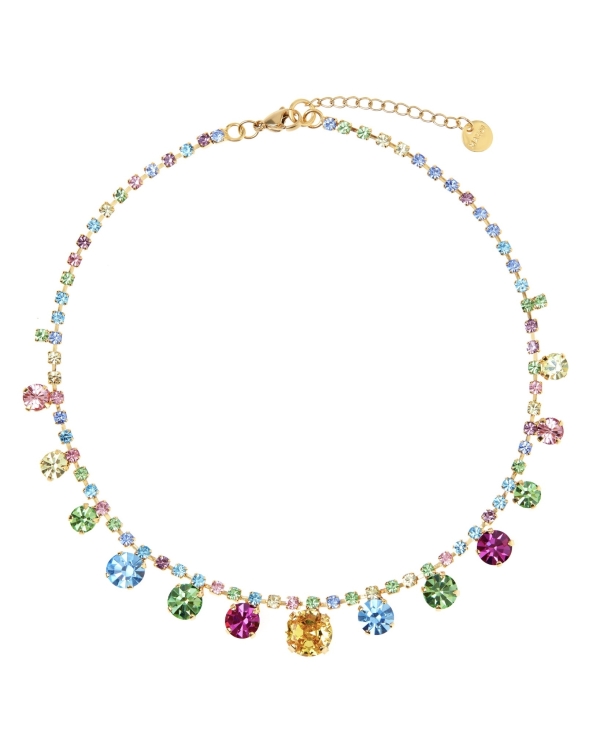 Самые модные колье с большими камнями на