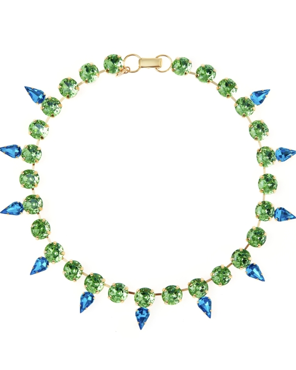 Самые модные колье с большими камнями на