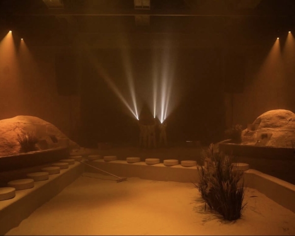 Текстильная инсталляция на ужине от Jil Zander