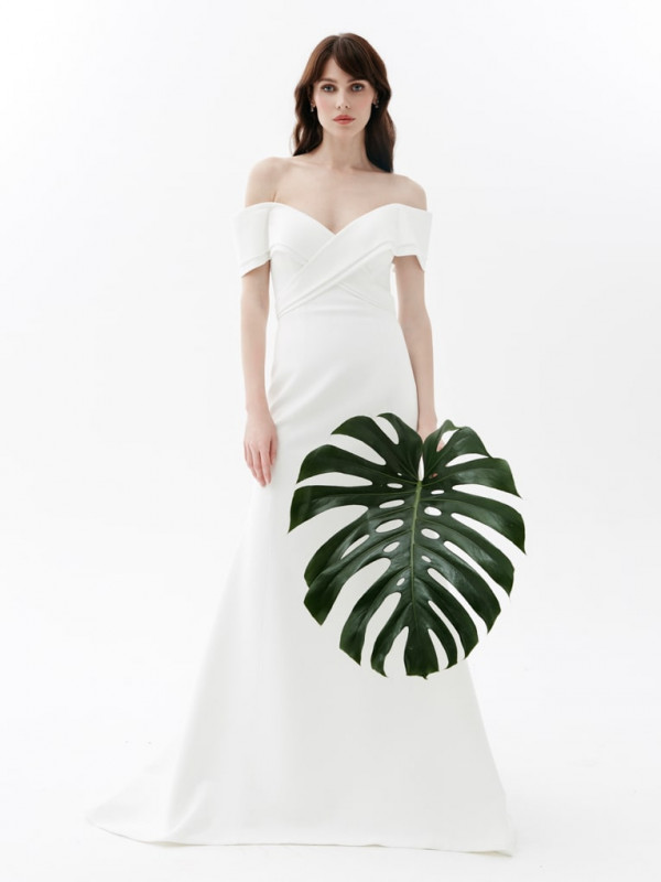 Геометрия как тренд сезона в свадебных платьях