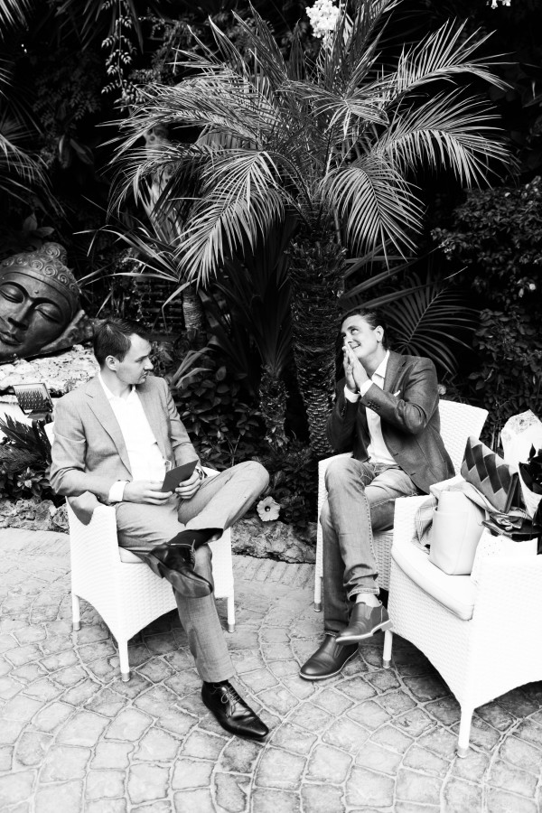 Летняя свадьба в тропическом саду