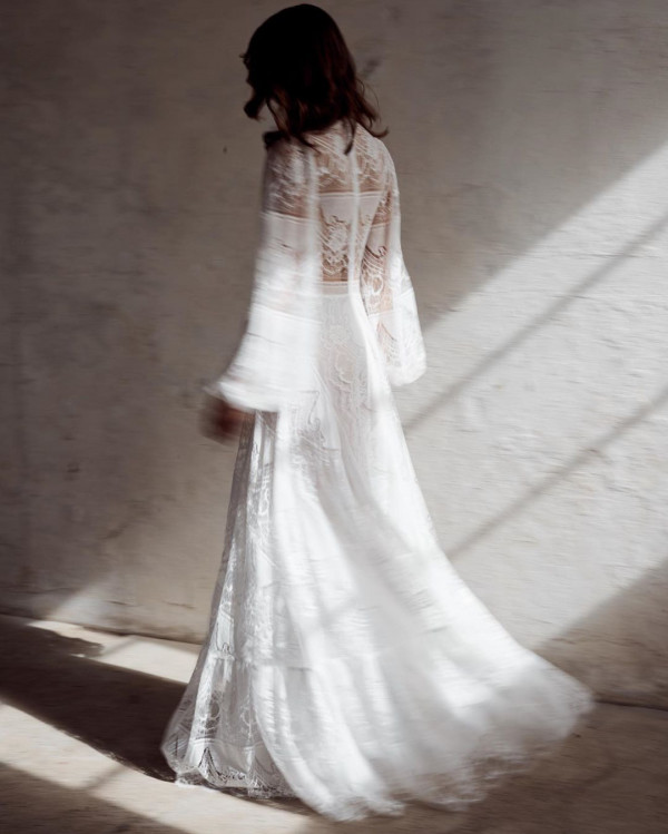 Легкие платья-туники для свадьбы в стиле бохо