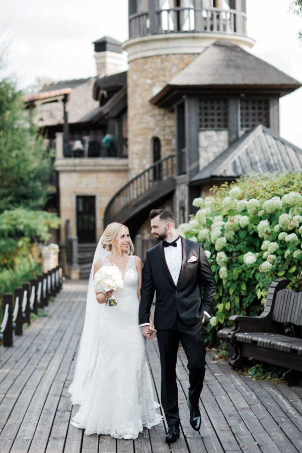 Белоснежная свадьба с хрусталем