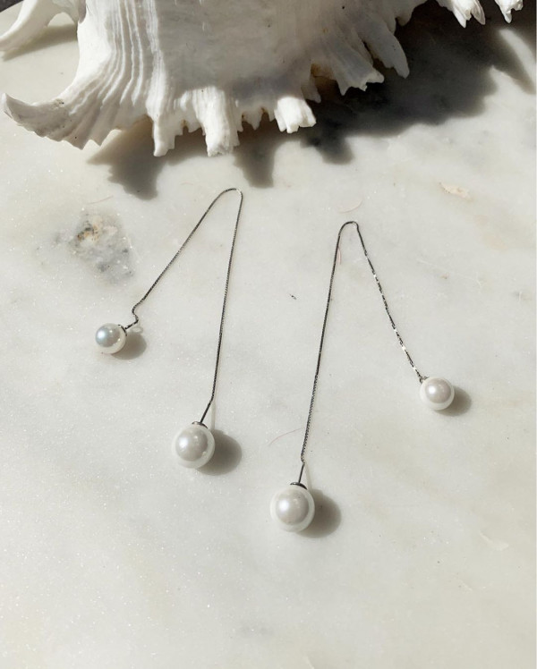 Выбирайте для свадьбы нескучные серьги с жемчугом