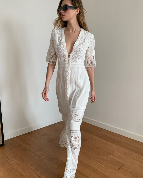 Легкие платья-туники для свадьбы в стиле бохо