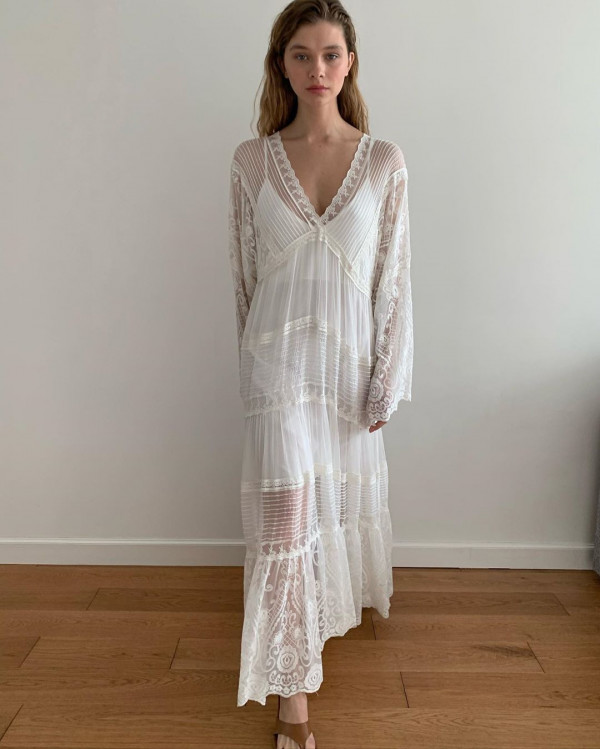 Легкие платья-туники для свадьбы в стиле бохо