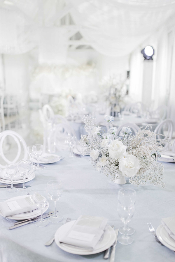 Белоснежная свадьба с хрусталем