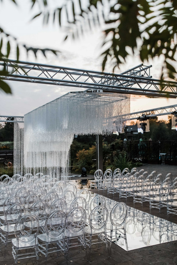 Белоснежная свадьба с хрусталем