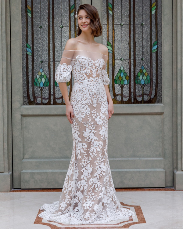 Платья с выразительными деталями для летней свадьбы