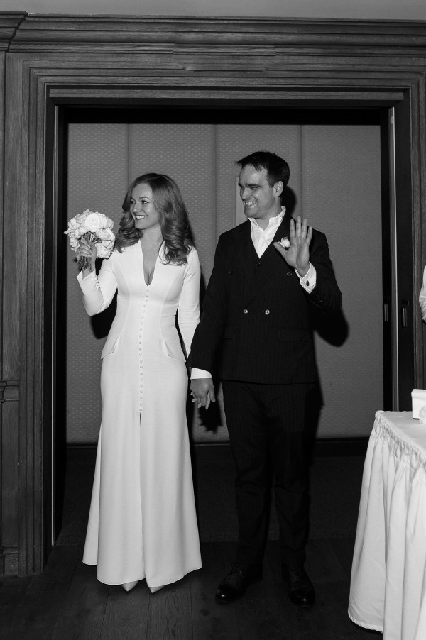 Камерная свадьба в ресторане Butler со свечами