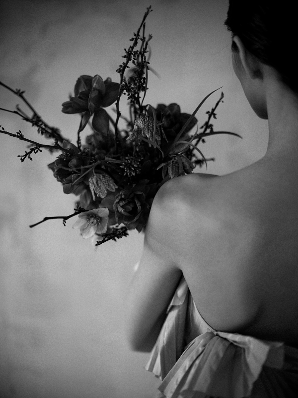 Нежный референс для фотосессии невесты в твоческом