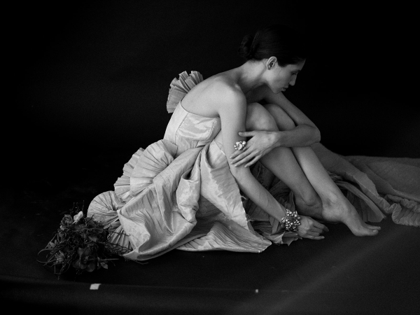 Нежный референс для фотосессии невесты в твоческом