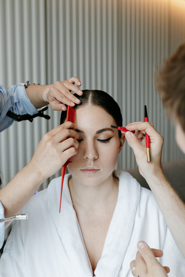 Черно-белая свадьба в модном пространстве Yauza Place