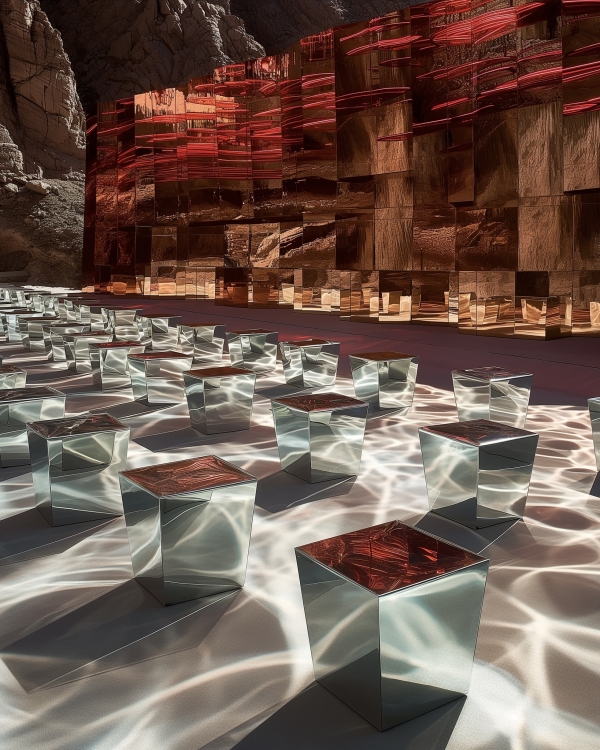 Инопланетный свадебный декор в духе «Дюны», созданный