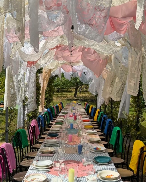 Пэчворк-арка из винтажного кружева — идея декора