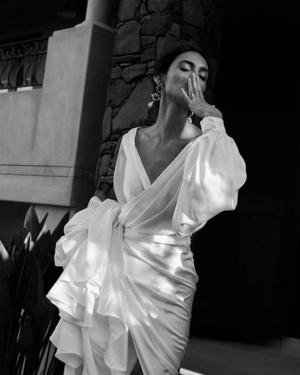 Свадебные платья с объемными рукавами – тренд