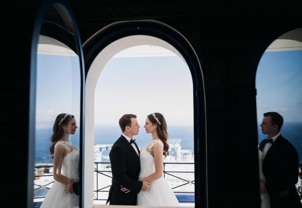 Свадьба на белоснежной вилле в Греции