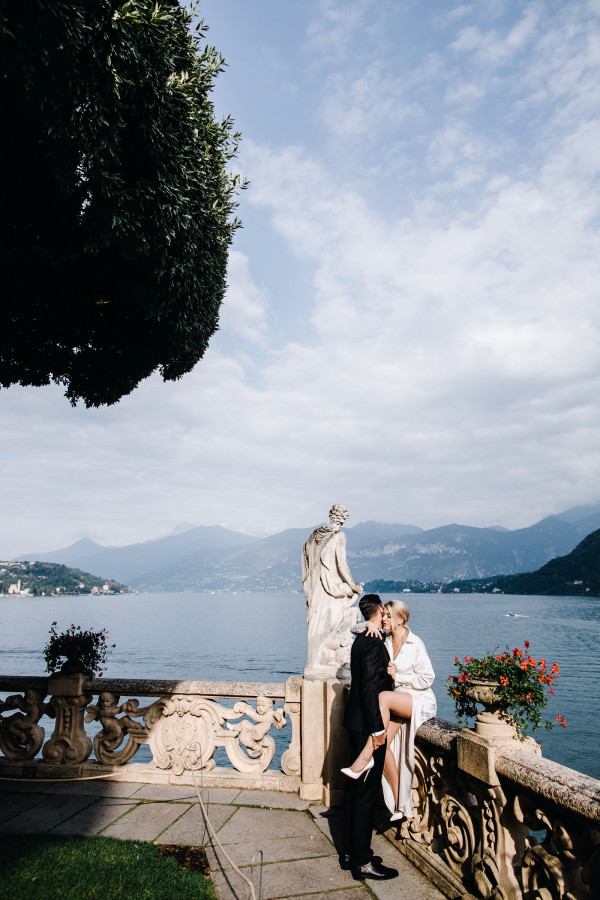 Свадебная вечеринка на озере Комо