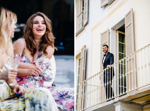 Свадебная вечеринка на озере Комо