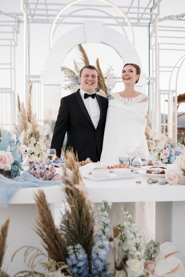 Свадьба на белоснежной вилле в Греции