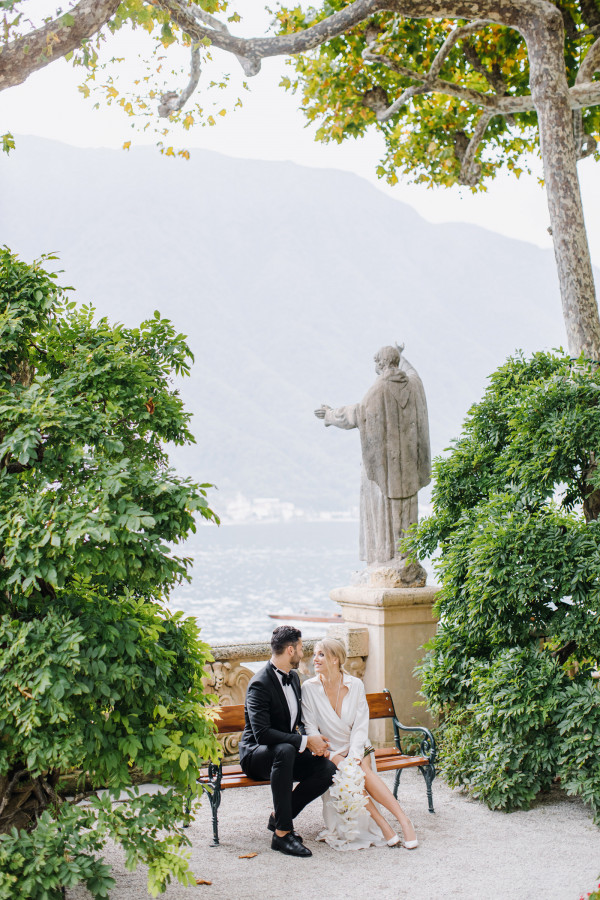 Свадебная вечеринка на озере Комо