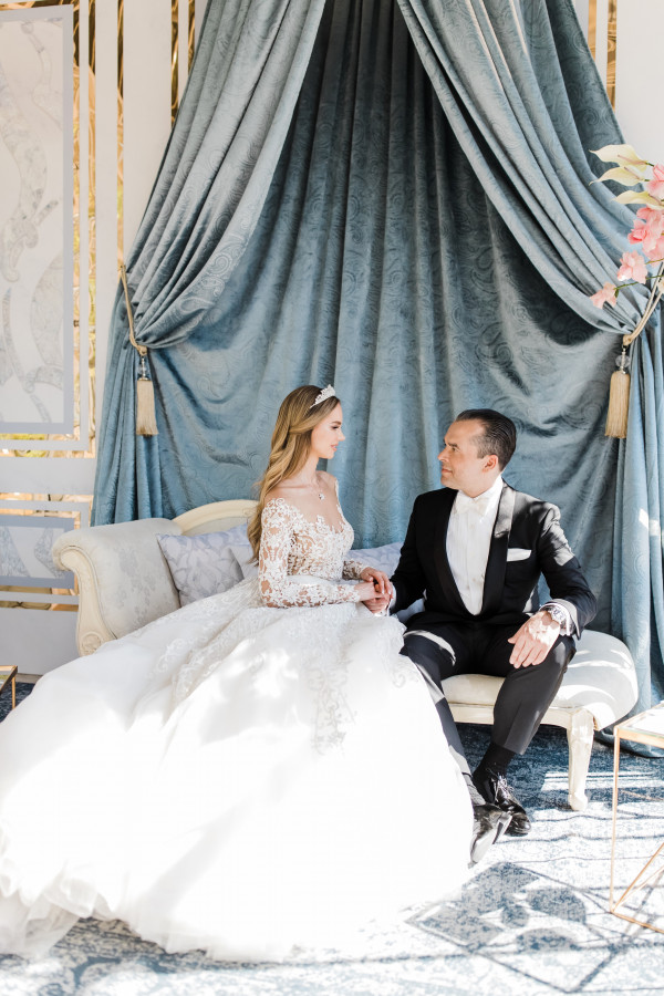 Свадьба в нежно-голубых оттенках