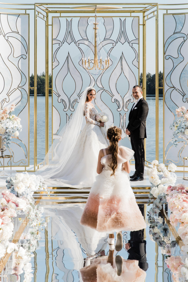 Свадьба в нежно-голубых оттенках