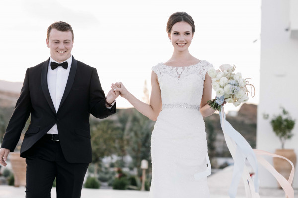 Свадьба на белоснежной вилле в Греции