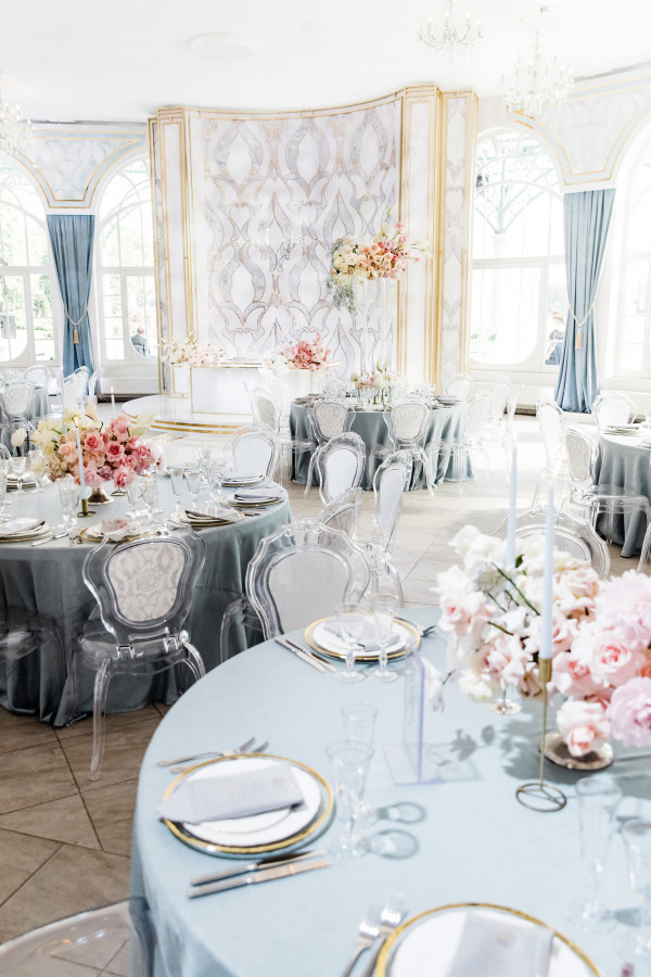 Свадьба в нежно-голубых оттенках