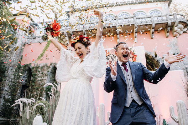 Свадьба в стиле Дня мертвых