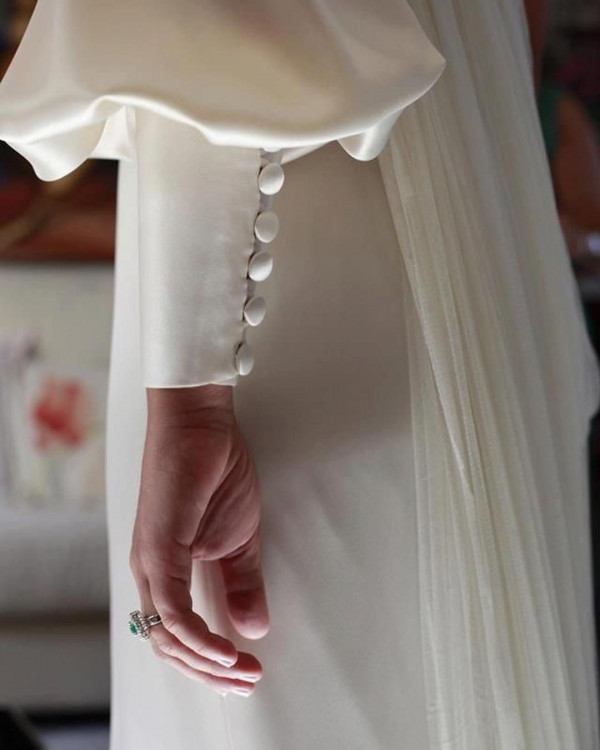 Свадебные платья с объемными рукавами – тренд