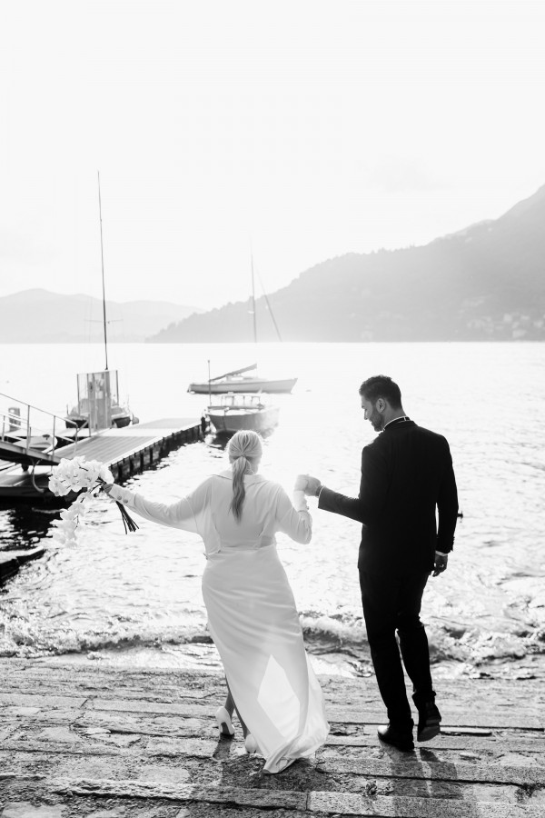 Свадебная вечеринка на озере Комо