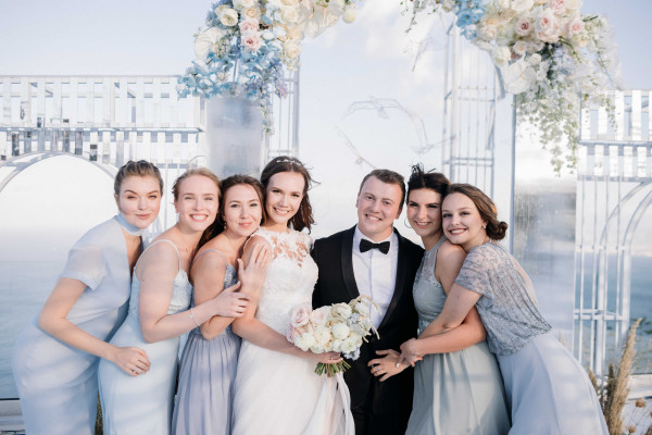 Свадьба на белоснежной вилле в Греции