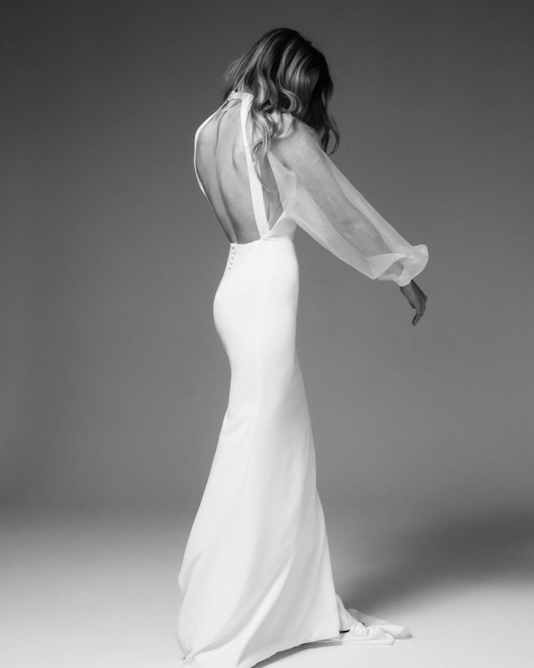 Свадебные платья с объемными рукавами – тренд