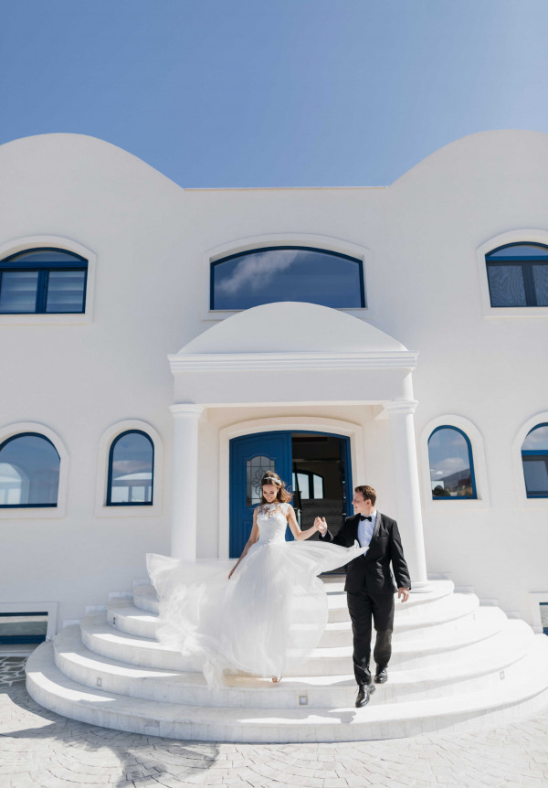 Свадьба на белоснежной вилле в Греции