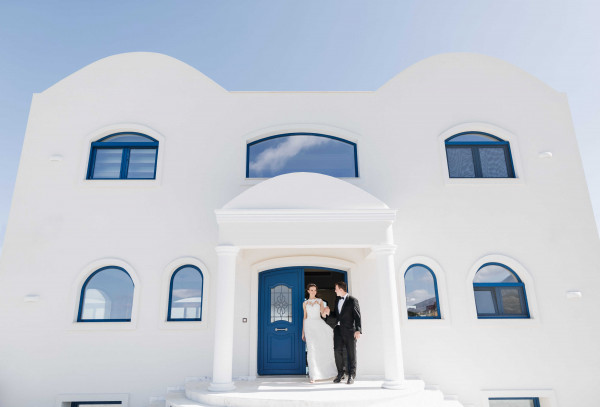 Свадьба на белоснежной вилле в Греции