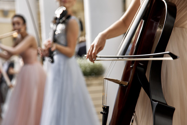 Солнечная летняя свадьба с церемонией на природе