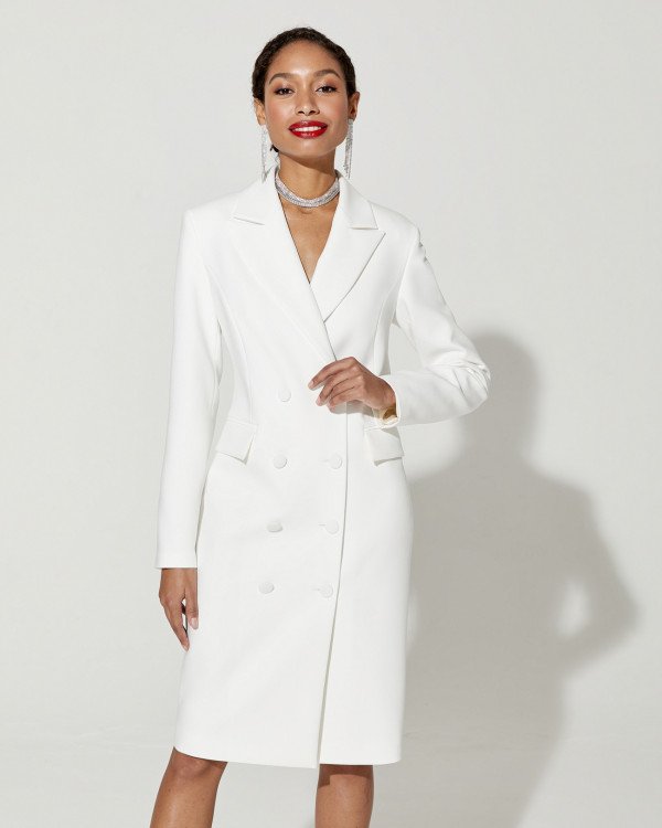 Белые платья-пиджаки для регистрации