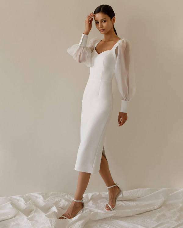 Ничего лишнего: 43 минималистичных свадебных платья