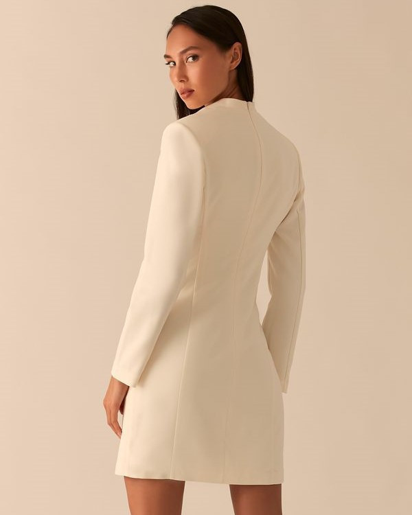 Белые платья-пиджаки для регистрации